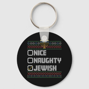 Busig Snäll Judisk Tomte Fula Jul Hanukkah Nyckelring