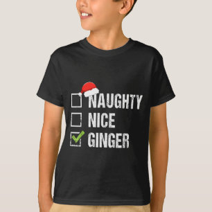 Busig Snäll Rödhårig Tomtehatt Irländsk Jul T Shirt