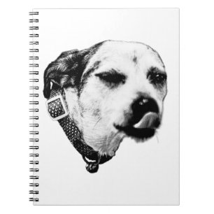 Busig Terrier-anteckningsbok – Blinkar och slickar Anteckningsbok