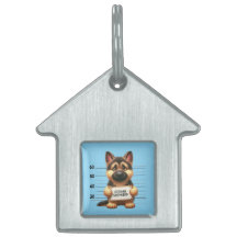 Busig tysk schäferhund