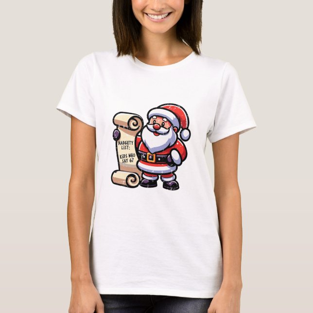 Busiga barn som säger 67 roliga meme 6 7 jul t shirt (Framsida)