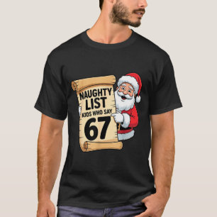 Busiga barn som säger 67 roliga meme jul t shirt