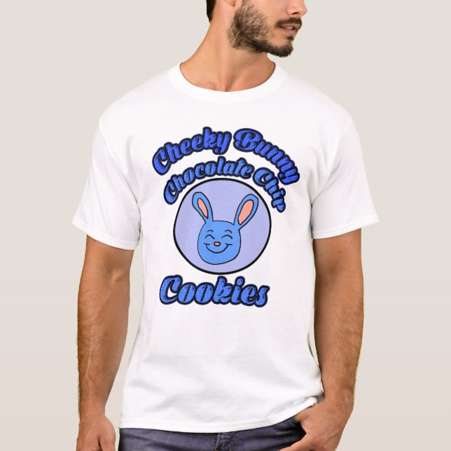 Busiga Bunny Choklad Chip Cookies T Shirt (Framsida)