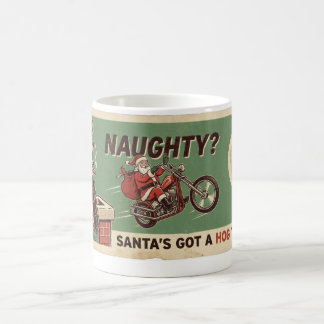Busiga jag Santa's Harley Vintage julkaffe Kaffemugg