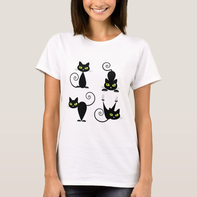 Busiga kattungar tee shirt (Framsida)
