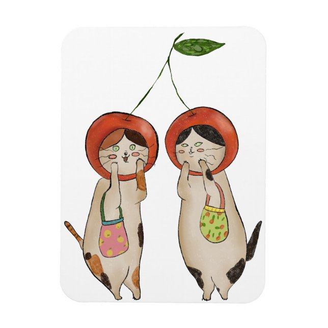Busiga Körsbär Magnet (Vertikal)