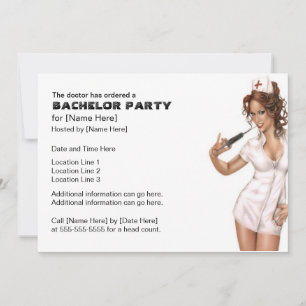 Busiga Sjuksköterska Sällhetsfest Inbjudningar