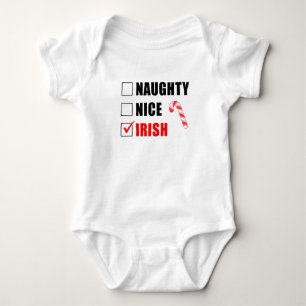 Busiga Snälla Irländska Tomte Lista Babyblus T Shirt