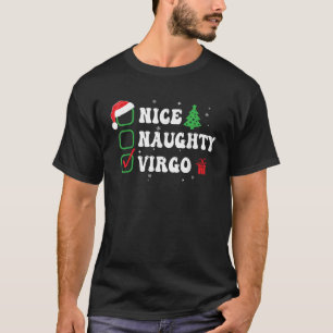 Busiga Snälla Jungfrun Zodiac Jul Lista Rolig Jul T Shirt