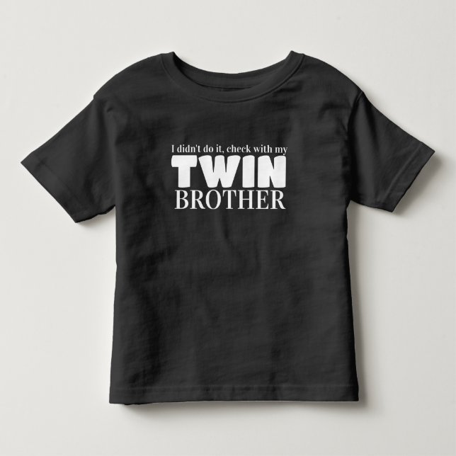 Busiga tvillingbror t shirt (Framsida)