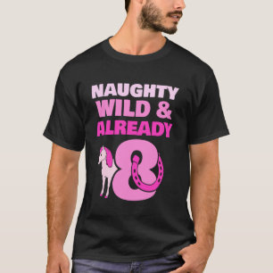 Busiga Vilda & Redan 8 Födelsedag Pony Häst T Shirt