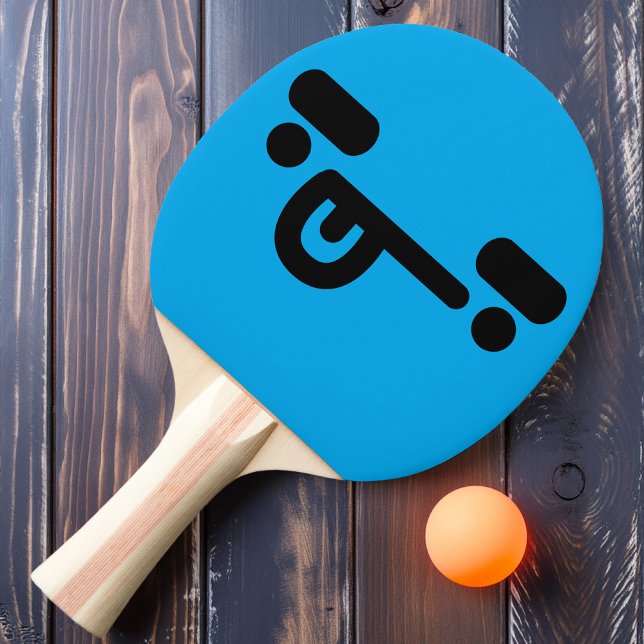 Busigt Förvirrat Ansikte Blad Ping Pong-paddle Pingisracket (Skapare uppladdad)