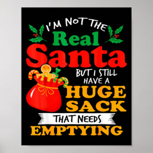 Busigt jul för män Enorm paketpåse Smutsig Poster