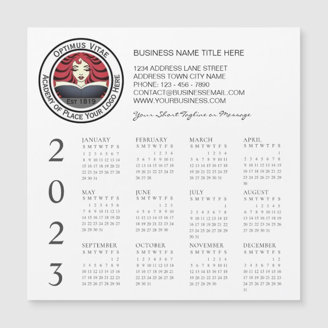 Business 2023 Calendar-Logotyp (Framsida)