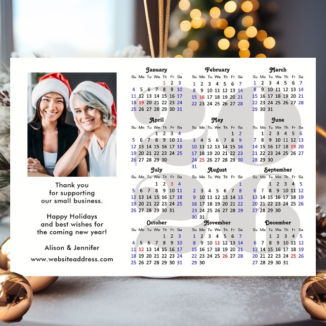 Business 2026 Calendar Minimalist Silver Glitter (Skapare uppladdad)