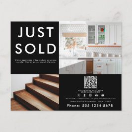 Business 2 Promoted Photo QR Code Social Media Flygblad