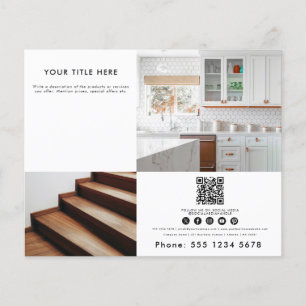 Business 2 Promoted Photo QR Code Social Media Flygblad