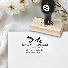 Business Address | Botanical Logo Business Stämpel