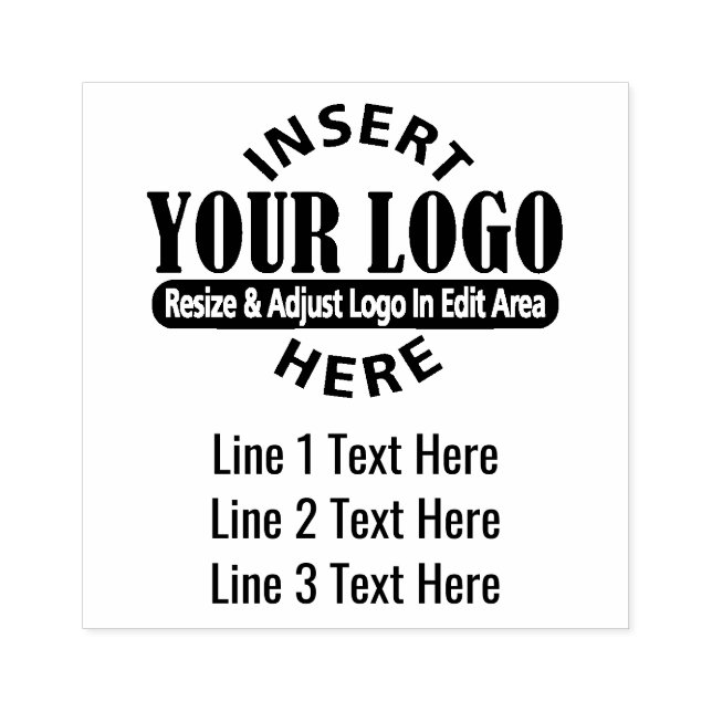 Business Adress med 3 Linjer Text adress Stämpel (Tryck)