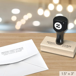 Business Adress Simple Professionell Corporate Stämpel