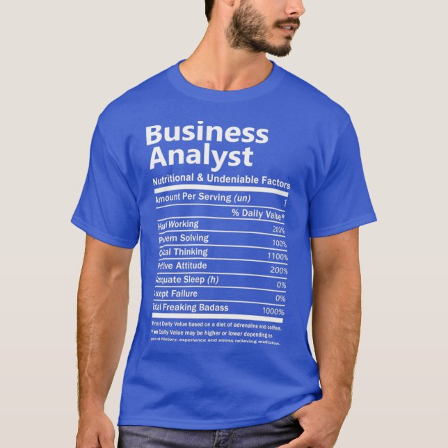 Business Analyst Business Analyst    Tand Gift T Shirt (Framsida)