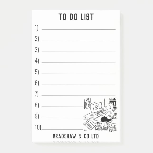 Business and Office Services för att anpassa Post-it Block (Framsida)