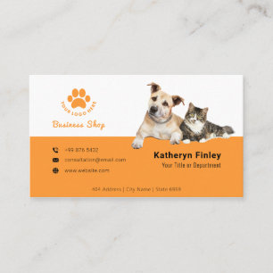 Business Animal Shop Modern minimal verksamhet Visitkort