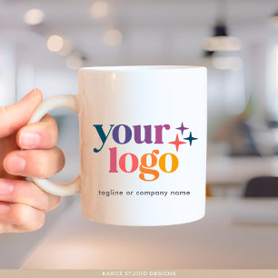 Business Anpassningsbar Minimal Logotyp Mugg