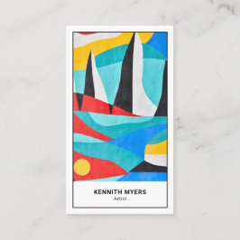 Business Art Abstrakt | Minimalistiskt Affärskort Visitkort