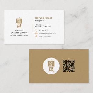 Business Art Gallery Modern minimalist Visitkort