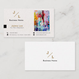 Business Art Gallery | Modern minimalist Visitkort