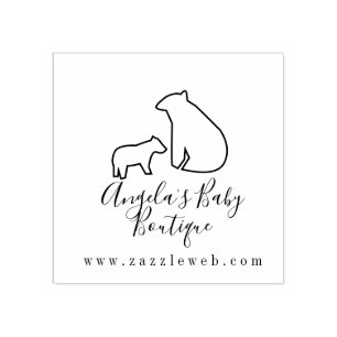 Business Baby Boutique Kläder Logo Gummistämpel Stämpel
