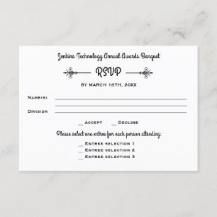 Business Banquet Corporate Dinner Event OSA Reply Inbjudningar
