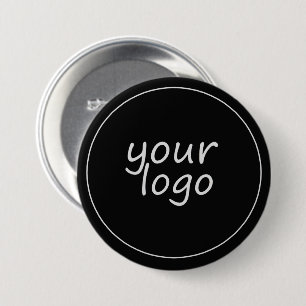 Business Black Button Company Logotyp Knapp