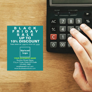 Business Black Fredag-försäljning på Teal Grönt Fl Flygblad
