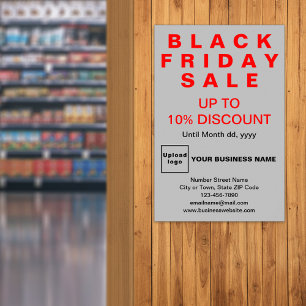 Business Black Fredag Sale Grått Poster