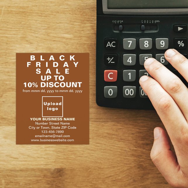 Business Black Fredag Sale på Brown Flyer (Black Friday Sale on brown flyer)