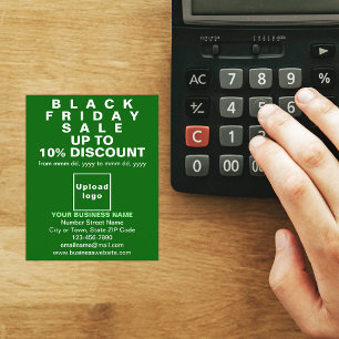 Business Black Fredag Sale på Grönt Flyer