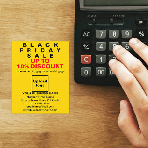 Business Black Fredag Sale på Gult Flyer