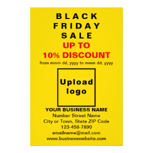 Business Black Fredag Sale på Gult Photo Papper Fototryck