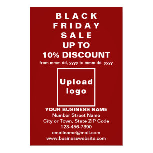 Business Black Fredag Sale på Red Photo Papper Fototryck