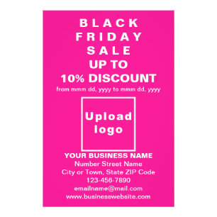Business Black Fredag Sale på Rosa Photo Papper Fototryck