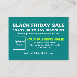 Business Black Fredag Sale på skalbar Grönt Rabattkort