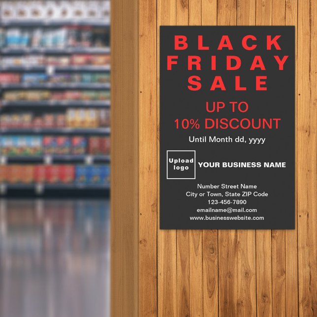 Business Black Fredag Sale Poster svart (Black Friday Sale poster)