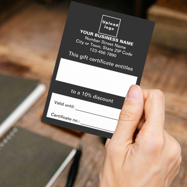 Business Black Gift-certifikat Tilläggskort (Customer holding business black gift certificate)