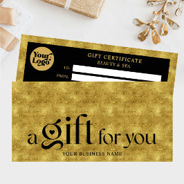 Business Black Guld Helgdagar Gift-certifikat