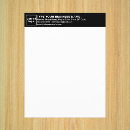 Business Black Letterhead på Pappra Lakan