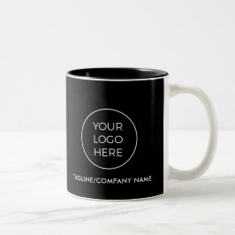 Business Black Logotyp Coffee Mugg