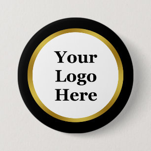 Business Black White Guld din Logotyp här mall Knapp