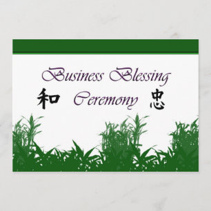Business Blessing Ceremony, Business Blessing Inv Inbjudningar